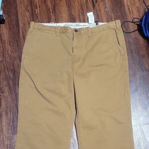 Eddie Bauer Tan Chinos Versatile Cotton Twill